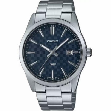 Vīriešu Pulkstenis Casio Sudrabains Zils (Ø 41 mm)