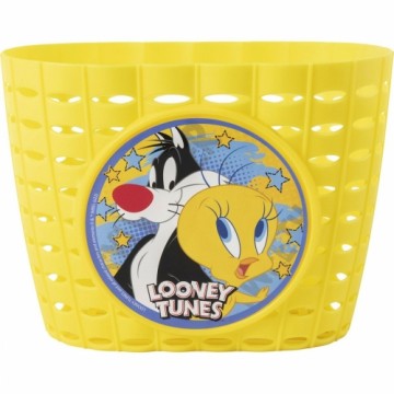 Bērnu velosipēda grozs Looney Tunes CZ10960 Dzeltens