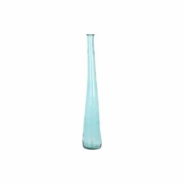 Vase DKD Home Decor 18 x 18 x 120 cm Sky blue Tempered Glass