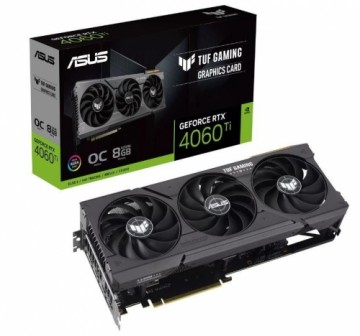 Asus  
         
       Graphics Card||NVIDIA GeForce RTX 4060 Ti|8 GB|GDDR6|128 bit|PCIE 4.0 16x|1xHDMI|3xDisplayPort|TUF-RTX4060TI-O8G-GAMING