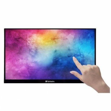 Skārienjūtīgā ekrāna monitors Verbatim PMT-15 Melns IPS LCD 15,6"