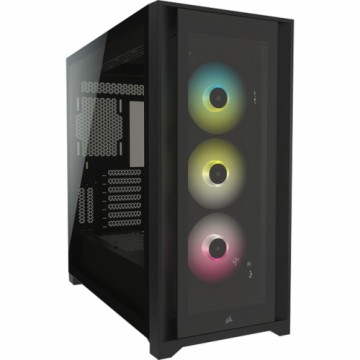 ATX Pus-torņveida Kārba Corsair iCUE 5000X RGB Melns