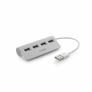 USB-разветвитель CoolBox COO-HU4ALU2 Серебристый