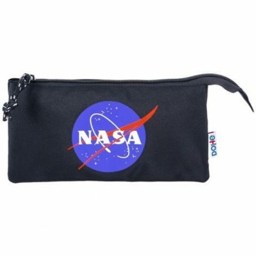 Trīsvietīgs futrālis DOHE Nasa Logo Melns