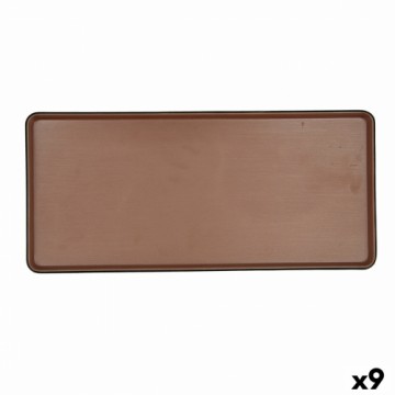 поднос для закусок Bidasoa Gio 31,5 x 14,5 cm Коричневый Пластик 9 штук