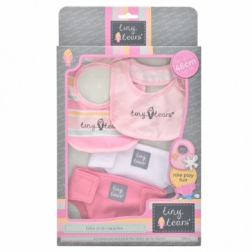 TINY TEARS doll accessory pack, bibs and nappies, 11123