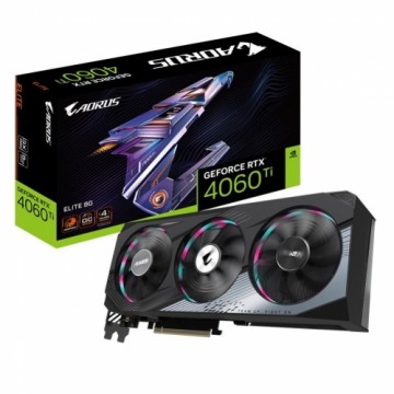 Gigabyte  
         
       Graphics Card||NVIDIA GeForce RTX 4060 Ti|8 GB|GDDR6|128 bit|PCIE 4.0 16x|2xHDMI|2xDisplayPort|GV-N406TAORUSE-8GD