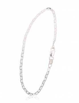 Серебряная цепочка Марина 2 мм, алмазная обработка граней #2400088-bracelet, Серебро 925°, длина: 18 см, 1.9 гр.