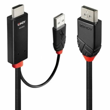 Display Porta uz HDMI Adapteris LINDY 41499 Melns