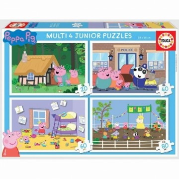 Puzle un domino komplekts Educa Peppa Pig