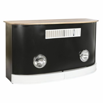 Вспомогательная мебель DKD Home Decor BAR 157 x 52 x 90 cm Чёрный Коричневый Алюминий Белый Железо Древесина манго