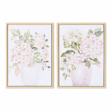 Картина DKD Home Decor Ваза для цветов 50 x 4 x 70 cm романтик (2 штук)