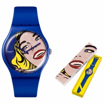 Sieviešu Pulkstenis Swatch GIRL BY ROY LICHTENSTEIN, THE WATCH - ART JOURNEY 2023 EDITION