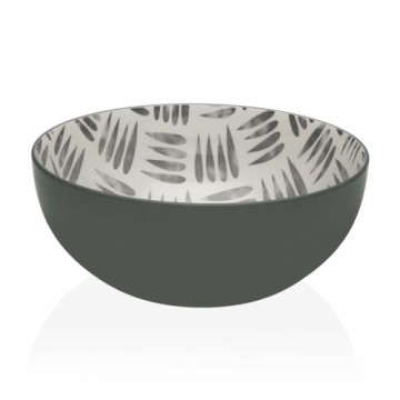 Salātu Trauks Versa Pelēks 22,5 x 9 x 22,5 cm Keramika Porcelāns