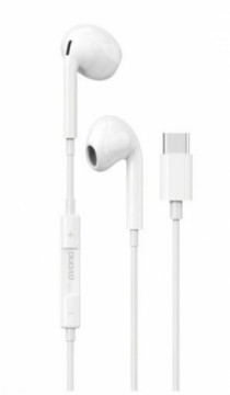 Dudao  
         
       in-ear headphones with USB Type-C connector 
     White