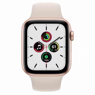 Apple Watch Series SE 44mm Aluminium GPS - Gold (Atjaunināts, stāvoklis kā jauns)