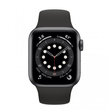 Apple Watch Series 6 40mm Aluminium GPS+Cellular - Space Gray (Atjaunināts, stāvoklis labi)