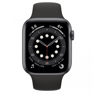 Apple Watch Series 6 44mm Aluminium GPS - Space Gray (Atjaunināts, stāvoklis Ļoti labi)