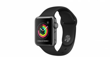 Apple Watch Series 3 38mm Aluminium GPS - Space Gray (Atjaunināts, stāvoklis labi)