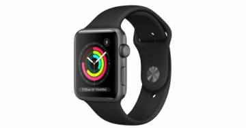 Apple Watch Series 3 42mm Aluminium GPS - Space Gray (Atjaunināts, stāvoklis labi)