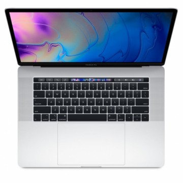 Apple MacBook Pro 2018 Retina 15" 4xUSB-C - Core i7 2.2GHz / 16GB / 256GB SSD - Silver (Atjaunināts, stāvoklis kā jauns)