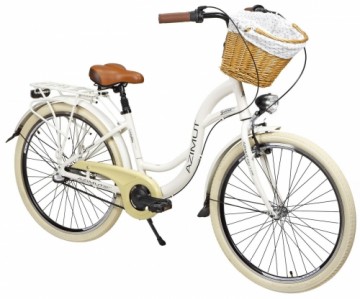 Velosipēds AZIMUT Sarema ALU 26" 3-speed 2023 light cream shiny