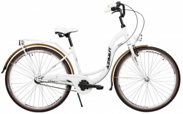 Velosipēds AZIMUT Vintage 28" 3-speed 2023 white-cream matt