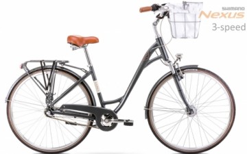 Velosipēds Romet Art Deco Classic 28" Alu 2022 grey-18" / M