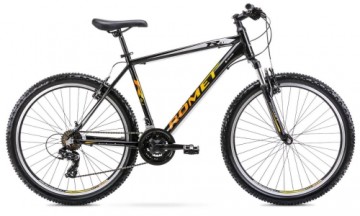 Velosipēds Romet Rambler R6.1 26" 2022 black-yellow-21" / XL