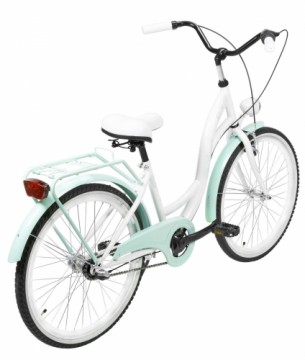 Velosipēds AZIMUT Julie 24" 3-speed 2023 white-turquoise