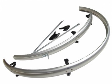 Dubļusargi komplekts Orion OR 26"x53mm nylon silver