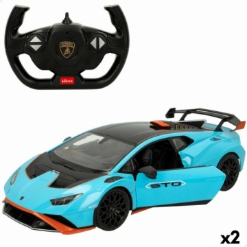 Ar Pulti Vadāma Automašīna Lamborghini Huracán STO Zils 1:14 (2 gb.)