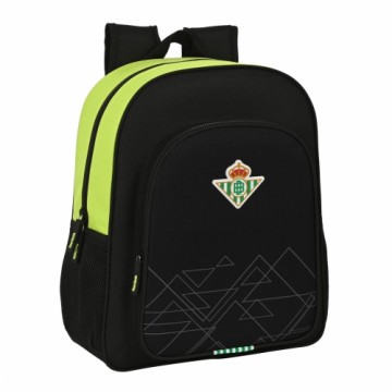 Real Betis BalompiÉ Skolas soma Real Betis Balompié 32 x 38 x 12 cm Melns Kaļķi