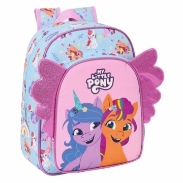 Skolas soma My Little Pony Wild & free 26 x 34 x 11 cm Zils Rozā