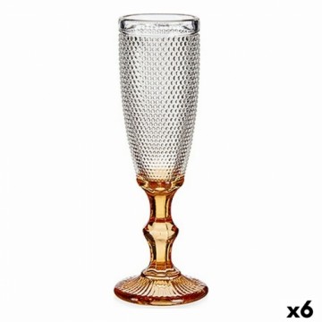 Vivalto Бокал для шампанского Очки Янтарь Cтекло 180 ml (6 штук)