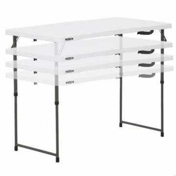 Складной стол Lifetime Белый 122 x 91,5 x 61 cm Сталь HDPE