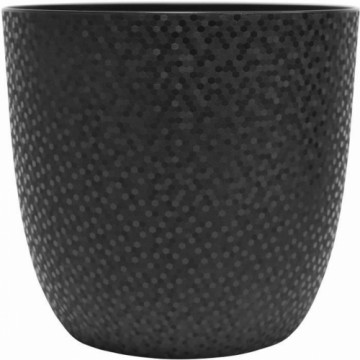 Plant pot EDA Opal Chape Black Ø 29,5 cm