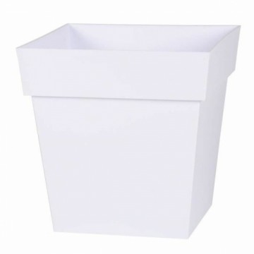 Plant pot EDA   White polypropylene 32 x 32 x 32 cm