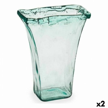 Gift Decor Vāze 27 x 34,5 x 14 cm Stikls Caurspīdīgs (2 gb.)