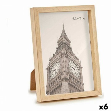 Gift Decor Фото рамка 15,6 x 2 x 20,7 cm Коричневый Пластик (6 штук)