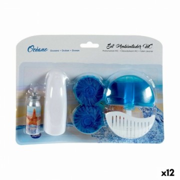 Bigbuy Home Air freshener set WC Okeāns (12 gb.)