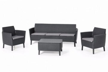 Keter Dārza mēbeļu komplekts Salemo 3 Seater Set pelēks