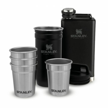 Stanley Dāvanu komplekts Adventure, degvīna glāzītes 4gb 50mL un blašķe 0,23L matēts melns