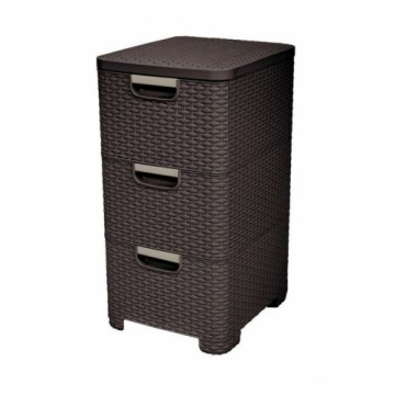 Curver Комод с 3 ящиками Style 33x38x60cм темно-коричневая