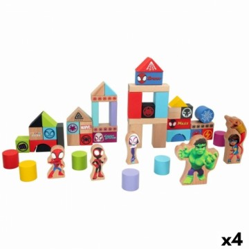 Playset Spidey Amazing Friends 8 x 9,5 x 1,5 cm 50 Daudzums 4 gb.