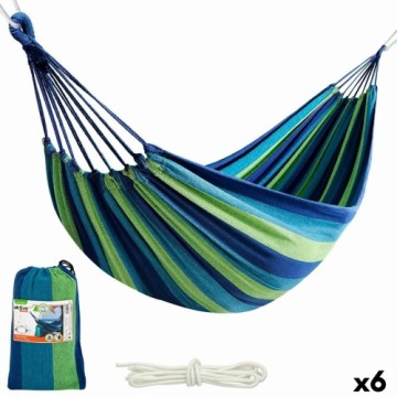 Hammock Aktive Blue 200 x 0,4 x 100 cm (6 Units)