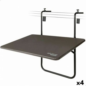 Folding Table Aktive For hanging on the balcony Steel 60 x 66,5 x 40 cm (4 Units)