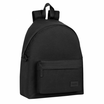 School Bag Safta   33 x 42 x 15 cm Black