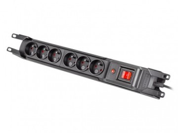 Armac Surge Protection Power Strip rack 19in. M6 5m 6x230v black M6/50/R/CZ