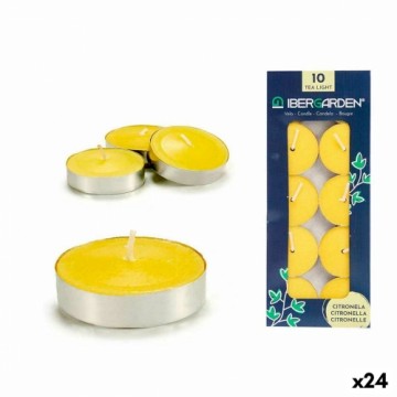 Ibergarden Sveču Komplekts Citronella Dzeltens (24 gb.)